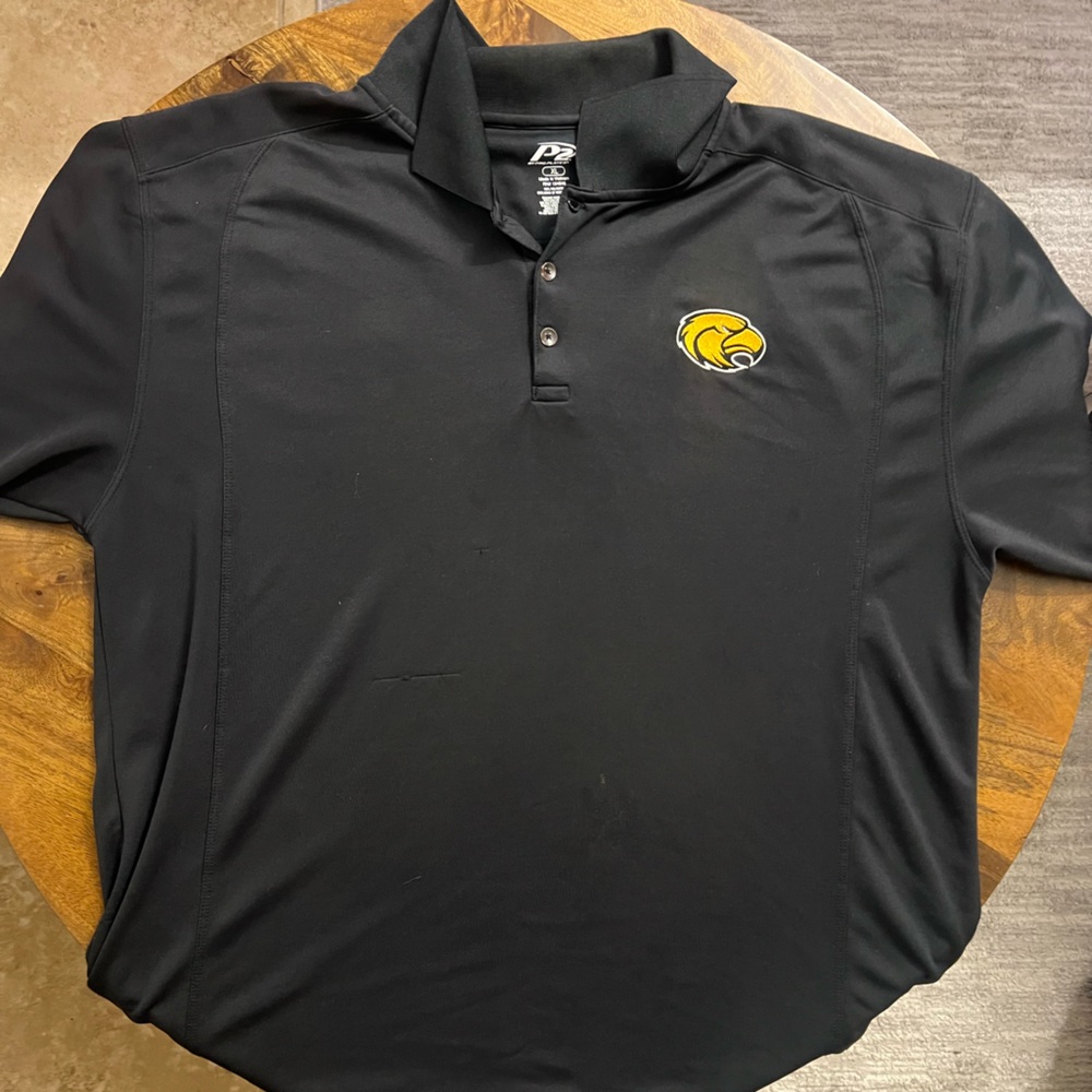 Black Polo with Southern Mississippi Logo
